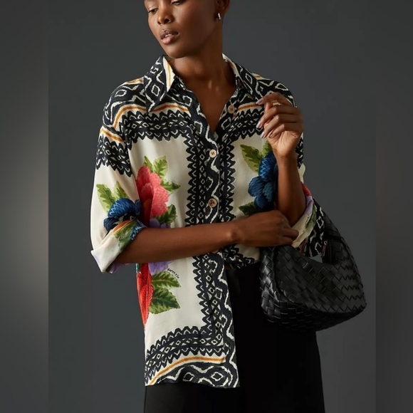 Farm Río By Anthropologie Classic Button Down - Picture 5 of 11